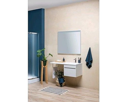 Тумба под раковину Aquanet Токио 130 236917 подвесная Белая