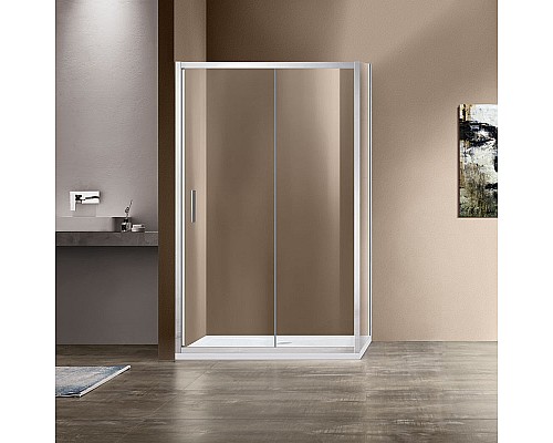Душевой уголок Vincea Garda 160х100 VSR-1G1016CL профиль Хром стекло прозрачное