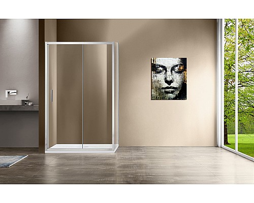 Душевой уголок Vincea Garda 160х100 VSR-1G1016CL профиль Хром стекло прозрачное