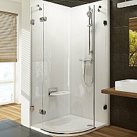 Душевой уголок Ravak Brilliant BSKK3-100 100х100 L 3ULAAA00Y1 Хром Transparent
