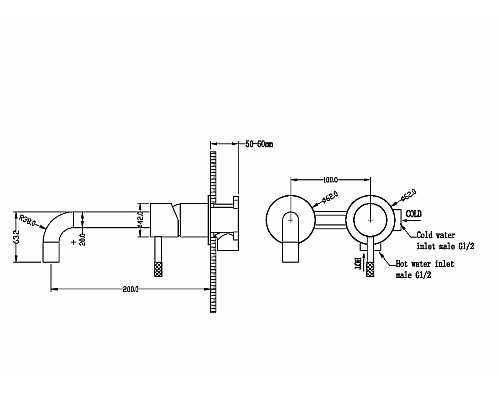 Смеситель для раковины Boheme Uno 465-GM Металл матовый