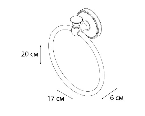 Полотенцедержатель кольцо FIXSEN ADELE FX-55011