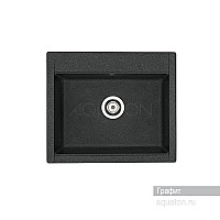 Мойка для кухни Делия 60 прямоугольная графит Aquaton 1A715232LD210