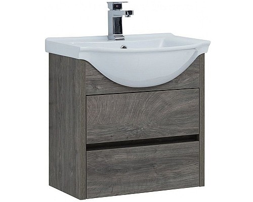 Тумба под раковину Aquanet Сидней 60 243668 подвесная Дуб рошелье