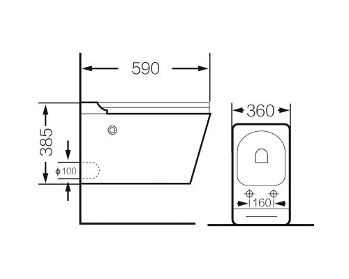 Унитаз Grossman GR-5501 подвесной с сиденьем Микролифт