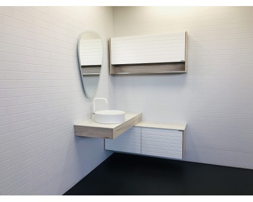 Подвесной шкаф Comforty Клеон 120 00-00000823 Белый Дуб дымчатый