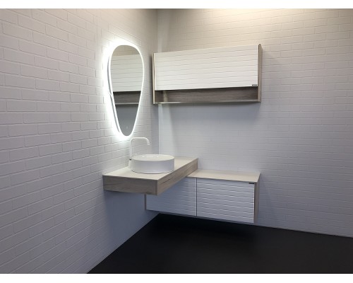 Подвесной шкаф Comforty Клеон 120 00-00000823 Белый Дуб дымчатый