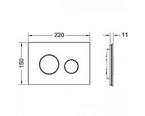 Панель смыва TECE loop 9240656