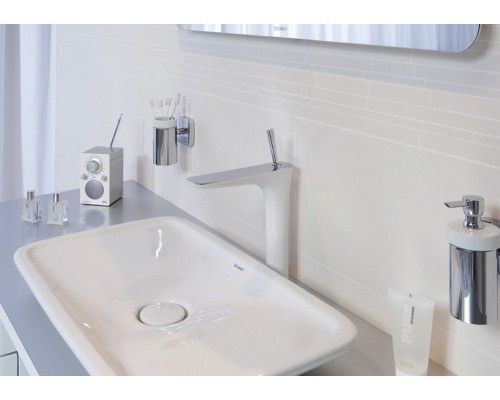 Стаканчик для зубных щеток керамический Hansgrohe PuraVida с держателем
