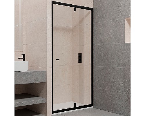 Душевая дверь RGW Passage PA-02B NEW 80 41080208-14 профиль Черный стекло прозрачное