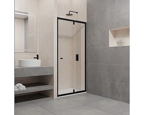Душевая дверь RGW Passage PA-02B NEW 80 41080208-14 профиль Черный стекло прозрачное
