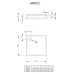 Акриловый поддон для душа Radaway Siros C 80x80x17 белый