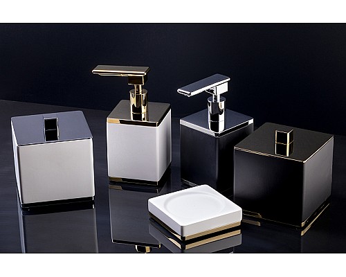 Мыльница Boheme 10960-B-G Черная Хром