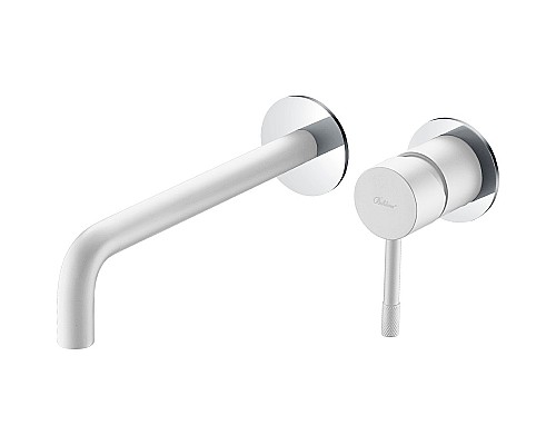 Смеситель для раковины Boheme Uno 465-WCR Белый матовый Хром