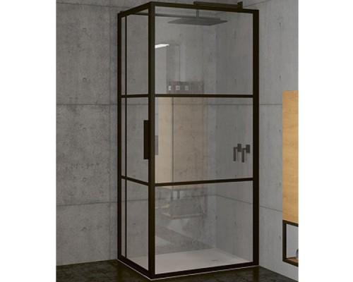 Душевой уголок Riho Grid 120x100 (GB2120100) профиль Черный стекло прозрачное