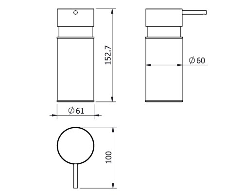 Диспенсер хром LANGBERGER 70670