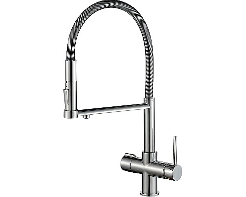 Смеситель для кухни ZorG Steel Hammer SH 2002 CR Хром