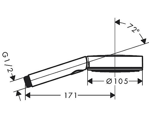 Ручной душ Hansgrohe Pulsify Select 24120700 Белый матовый
