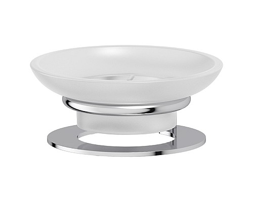 Держатель с мыльницей настольный (матовое стекло; хром) Artwelle AWE 002