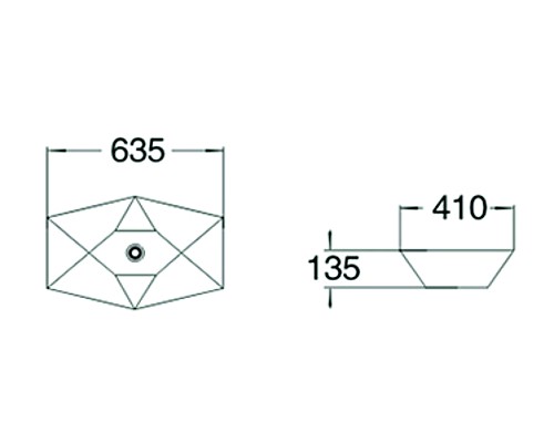Раковина керамическая накладная SantiLine SL-1059