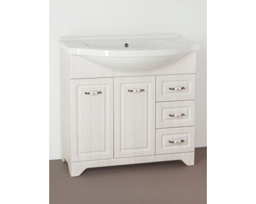 Тумба под раковину Style Line Олеандр-2 90 ЛС-00000485 рельеф пастель