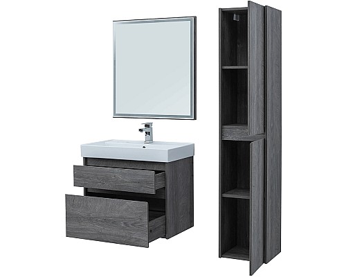 Тумба под раковину Aquanet Nova Lite 75 242273 подвесная Дуб рошелье