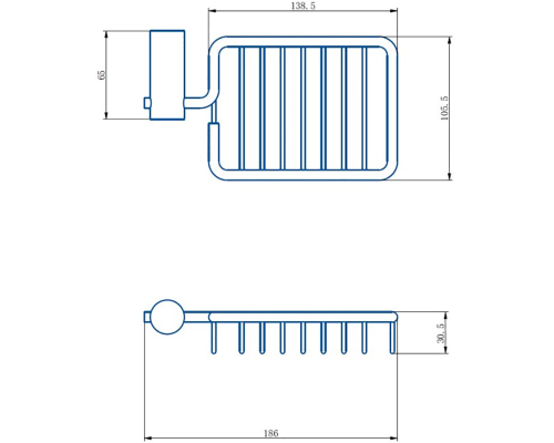 Мыльница Haiba HB8402-1 Нержавеющая сталь