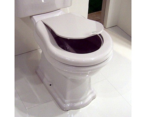 Крышка-сиденье Kerasan Retro 108401 с микролифтом белый/бронза