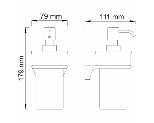 Дозатор для жидкого мыла WasserKRAFT Aisch K-5999 Золото матовое