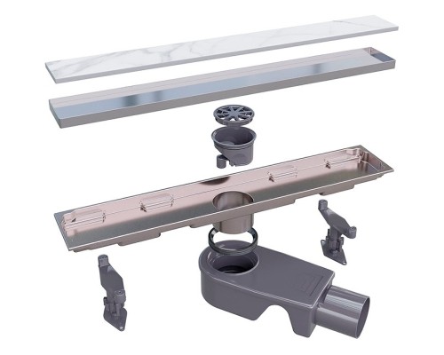 Душевой лоток RGW SDR-22 47212240-01 с двухсторонней решеткой