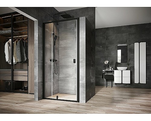 Душевая дверь Ravak Nexty NDOP2-120 03OG0300Z1 профиль Черный стекло Transparent