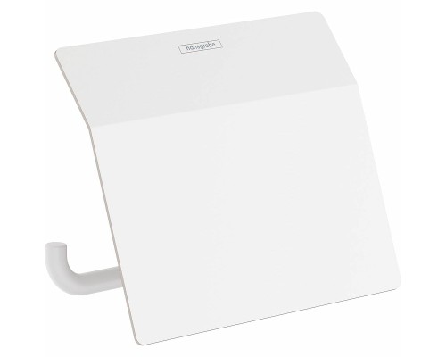 Держатель туалетной бумаги Hansgrohe AddStoris 41753700 с крышкой Белый матовый