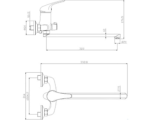 Смеситель для ванны Rossinka Y Y40-32