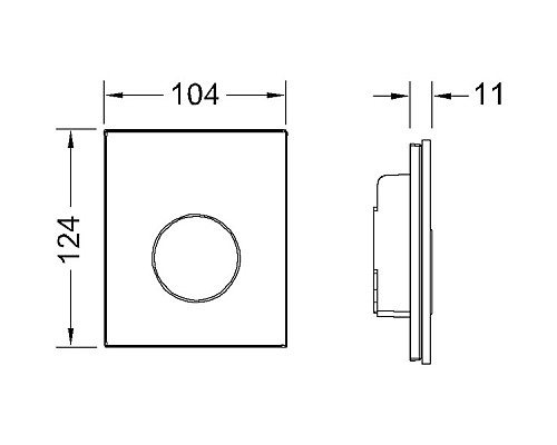 Панель смыва для писсуара TECE loop 9242662