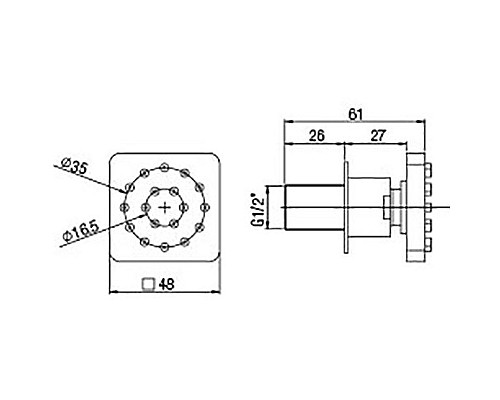 Душевая форсунка Paini 50CR721Q Хром