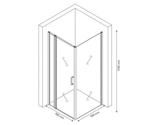 Душевой уголок Berges Urban 900x900