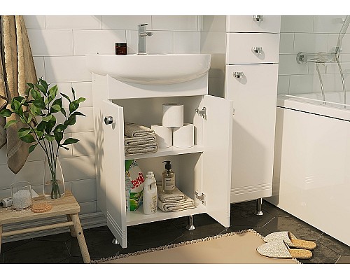 Тумба под раковину 1MarKa Story 45Н У99313 Белый глянец