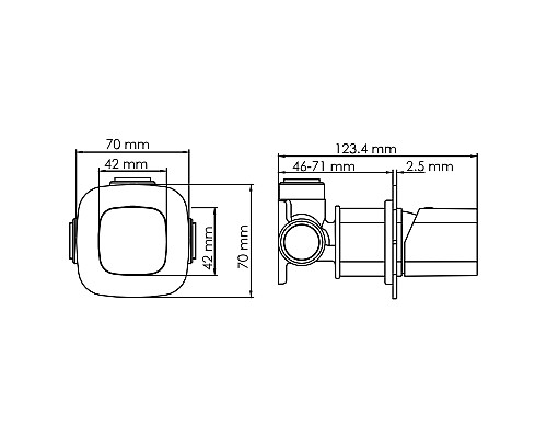 Смеситель для душа WasserKRAFT Naab 8651 Хром