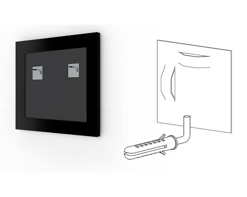 Зеркало Evoform Definite 68х68 BY 0653 в багетной раме - Вишня 22 мм