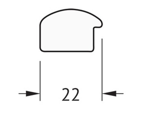 Зеркало Evoform Definite 68х68 BY 0653 в багетной раме - Вишня 22 мм