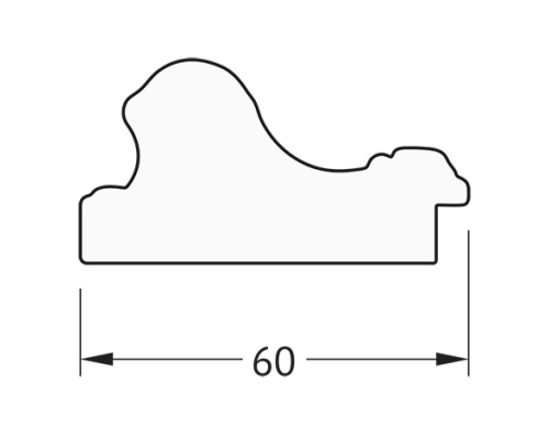 Зеркало Evoform Definite 135х75 BY 3298 в багетной раме - Золотые бусы на бронзе 60 мм