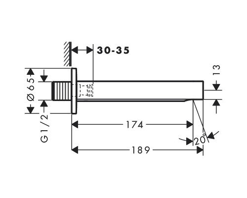 Излив для смесителя Hansgrohe Finoris 76410000 Хром