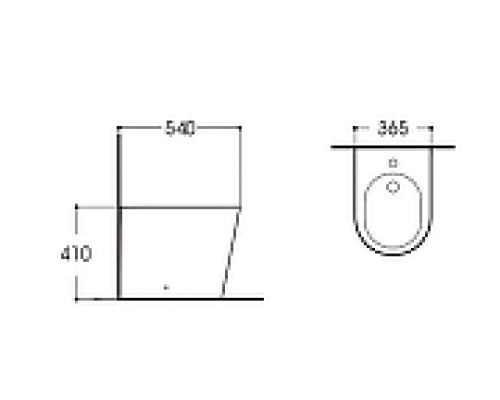 Биде Aquatek Вега AQ1058-00 Белое