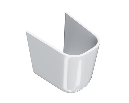 Полупьедестал Kerama Marazzi PRO подвесной, белый глянцевый