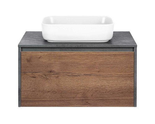 Тумба под раковину Vincea Mesa 80 VMC-2MS800TB подвесная T.Oak Beton