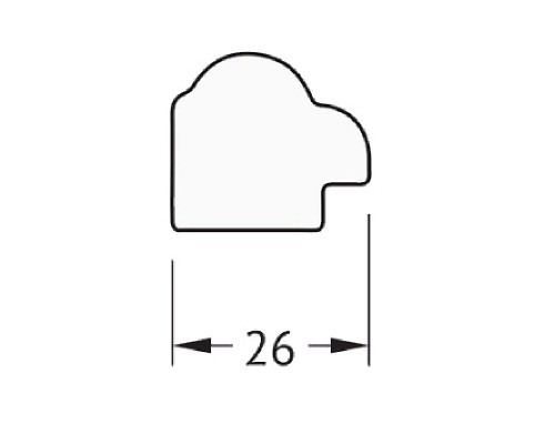 Зеркало Evoform Definite 68х48 Витая бронза