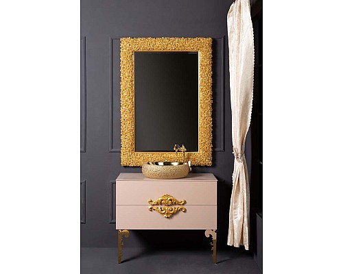 Зеркало Armadi Art Rose золото 100x140см