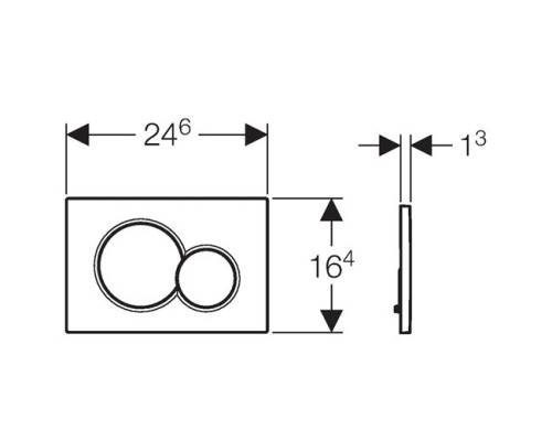 Кнопка смыва GEBERIT Sigma 01 115.770.DT.5 латунь