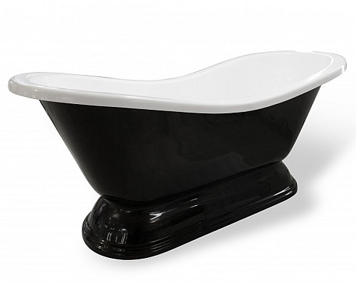 Ванна из искусственного камня Эстет Бостон с литым подиумом 180х74