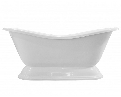 Ванна из искусственного камня Эстет Бостон с литым подиумом 180х74